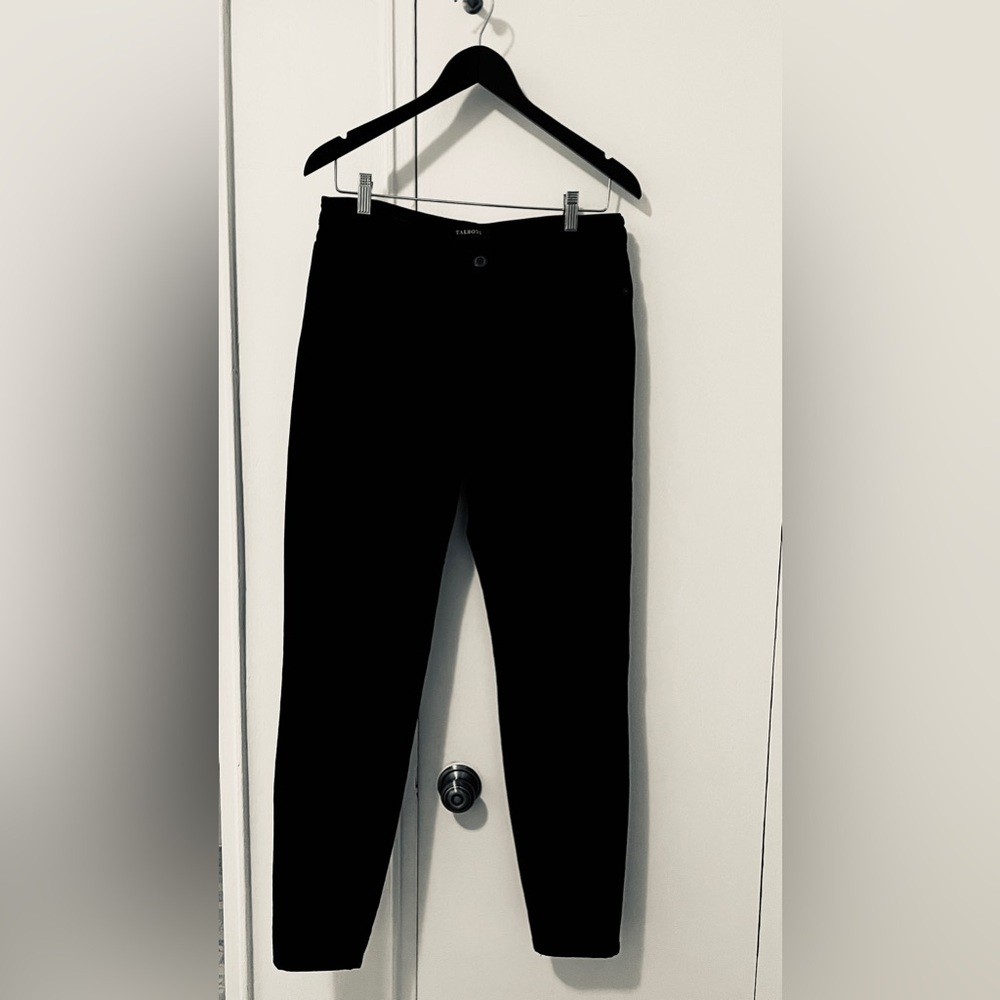 Talbots Black Corduroy High Waist Ankle Jeggings, Excellent condition!